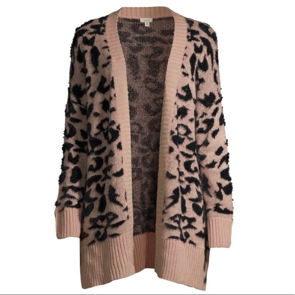 Dreamers by Debut Leopard Cheetah Print Cardigan Sweater - Picture 4 of 12